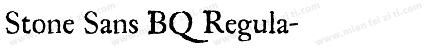 Stone Sans BQ Regula字体转换